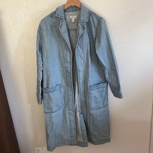 Long jean coat